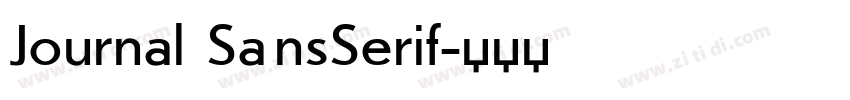 Journal SansSerif字体转换